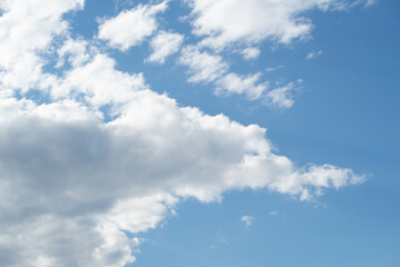 white peaceful sky, white cirrus clouds, beautiful sunny sky, blue sky, yellow lantern, minimalism, building, construction