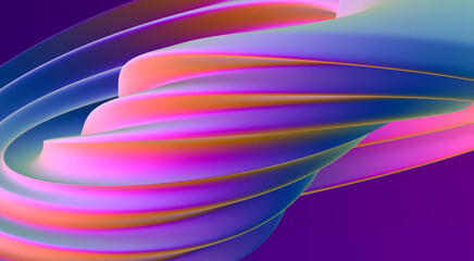 Bright abstract twist shape.