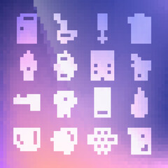 Set line Honeycomb, Jar of honey, dipper stick with, Hive for bees, Beekeeper protect hat, and icon. Vector