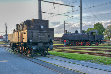 Dampflok, Baureihe, 93, Baureihe 93, Tenderlokomotive, Nebenbahnlok, Nebenbahnverkehr, Heißdampflok, Führerstand, ausgemustert, stillgelegt, abgestellt, verrostet, rostig, Kessel, Kondensator, Rad, Zy