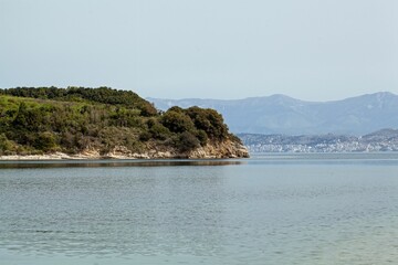 Landscape by Avlaki Beach in Northern Corfu