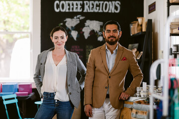 Coffee shop owners portrait