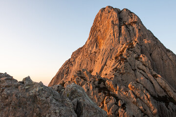 Peña de Bernal at sunrise