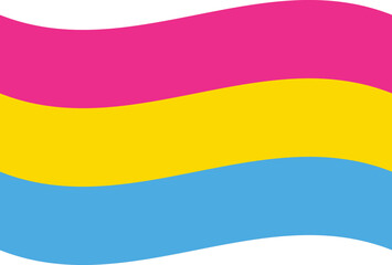 Waved Pansexuality Pride Flag