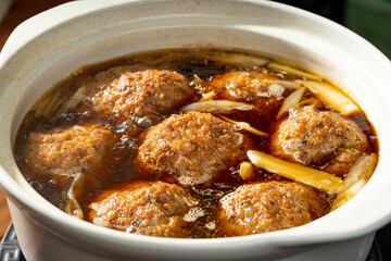 Special Chinese food marinated lion head