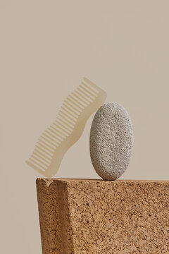 Beauty Product Still Life Of Wavy Comb