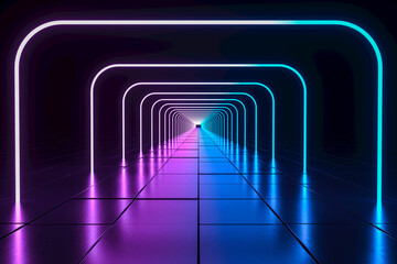 glowing lines