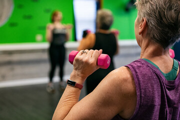 Seniors Using Weight Training