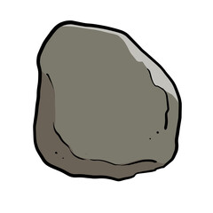 Simple stone or rock illustration design