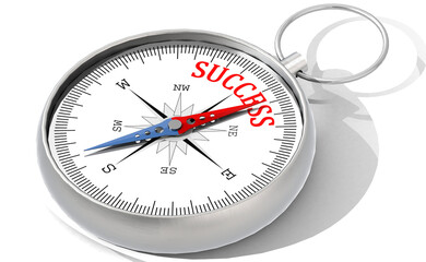 Direction to success on isolated compass