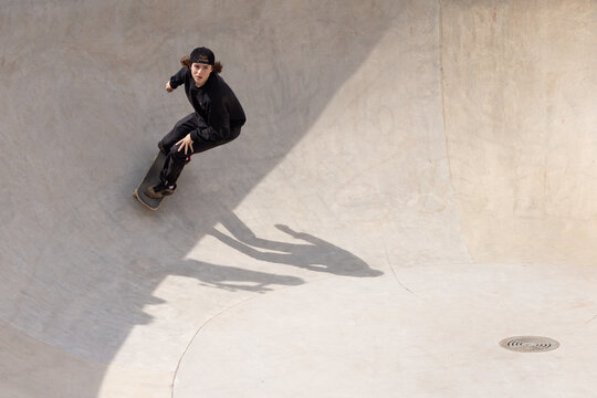 Boy Skateboarding