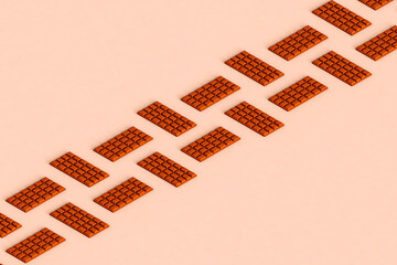 rows of chocolate bars