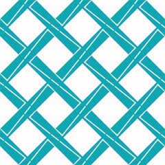 Teal Blue Lattice Seamless Pattern Background