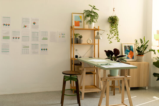 Modern office with natural light