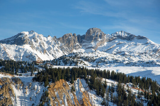 Courchevel ski resort in the French Alps