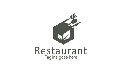 Fototapeta na wymiar Restaurant logo design template vector 