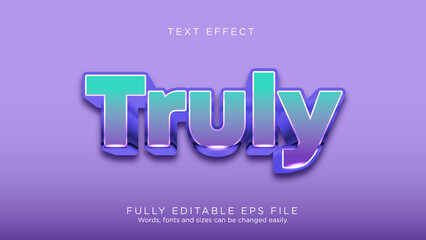 Truly Bold Text Effect Font Type