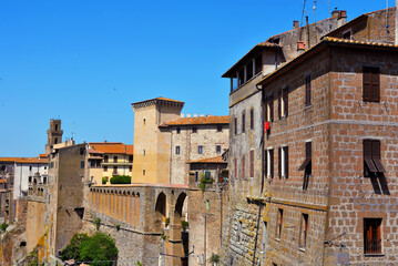 Obraz premium panorama of the village of Pitigliano Grosseto tuscany Italy