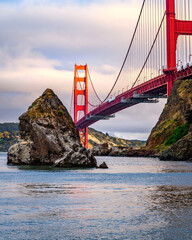 golden gate bridge at sunset