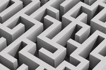 From above view of a maze