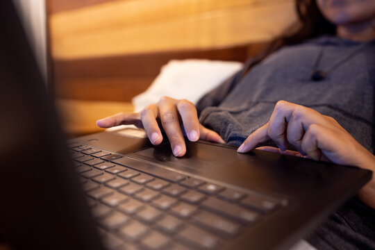 woman with computer