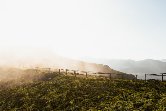 path on the mountain landscape