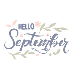 September handwriting art