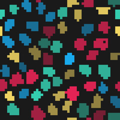 Set line Battery, Earth globe and leaf, Hydroelectric dam and Eco fuel canister on seamless pattern. Vector