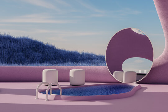 Metaverse home at day