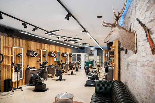Stylish Barbershop Space