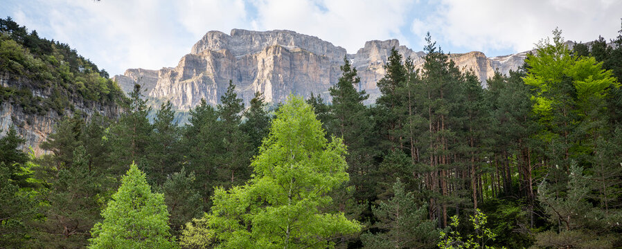 View of Ordesa and Monte Perdido National Park, Huesca, Spain
