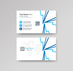 Modern Creative Clean Business Card Design Template Vector