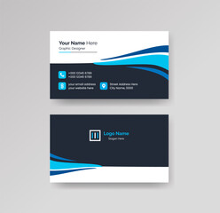 Modern Creative Clean Business Card Design Template Vector