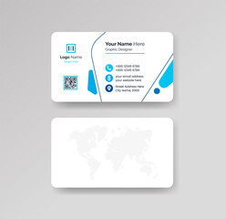 Modern Creative Clean Business Card Design Template Vector