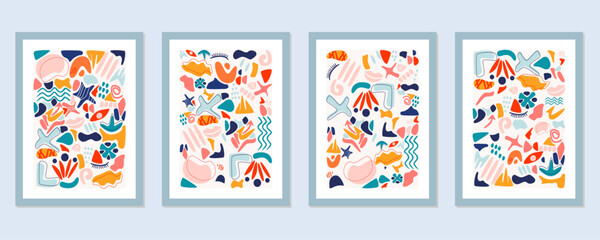 Abstract elements and shapes collection
