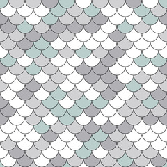 Mermaid scales seamless pattern. Snake skin. Colorful fish scales background. Trendy pastel pink, blue, yellow pastel colors. © AlenaDziachuk