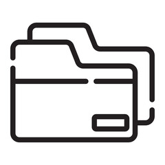 folder line icon