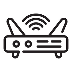 Modem line icon