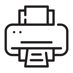 Printer line icon
