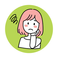 困っている女性