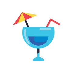 flat cocktail design