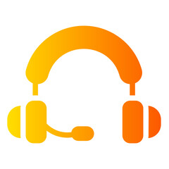 headphones gradient icon