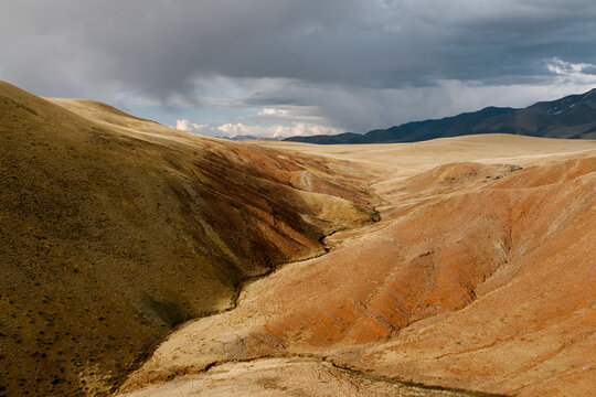 Alien Landscape with colored hills