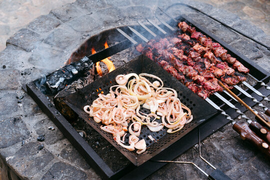 Picnic season outdoors.