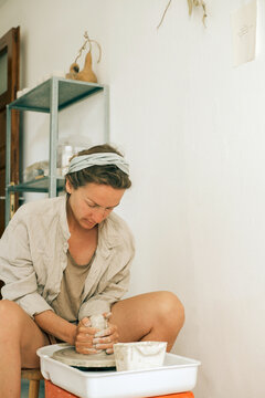 Portrait of a female potter