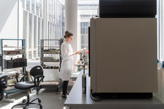 Woman Working In Biomechanics Lab 