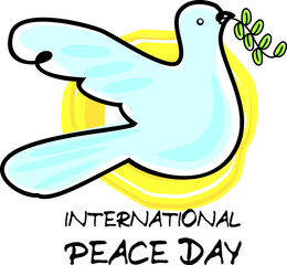 international peace day vector illustration