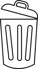 Garbage icon vector , Trash can sign on white background..eps