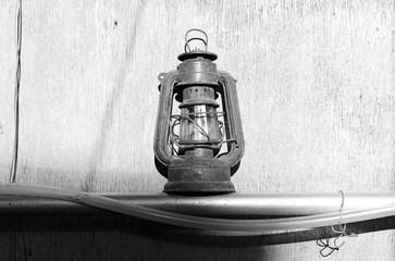 Old kerosene lamp