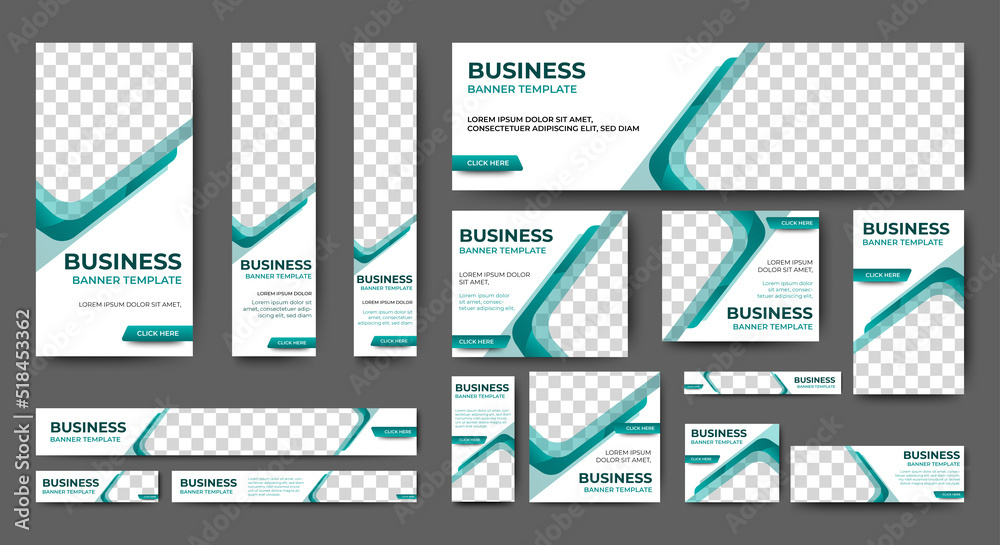 Canvas Prints business banner design web template set, horizontal header web banner. white and purple cover header
